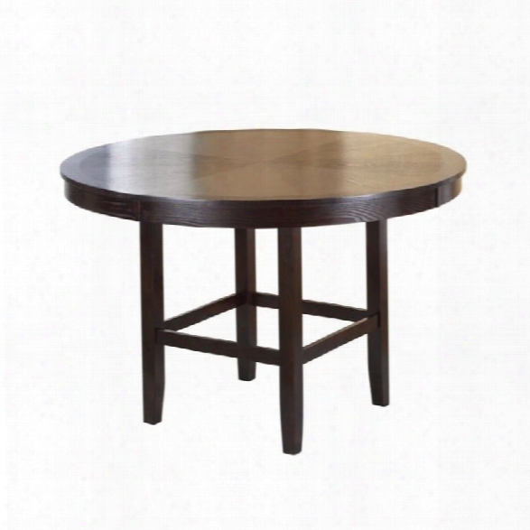 Modus Bossa 54 Round Counter Height Dining Table In Dark Chocolate