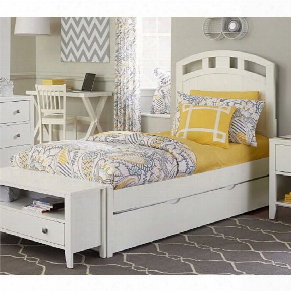 Ne Kids Pulse Full Panel Bed With Trundle In White