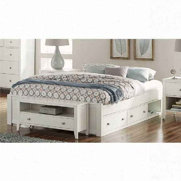 Ne Kids Pulse King Storage Platform Bed In White