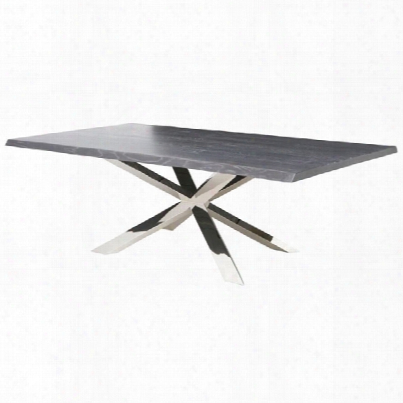 Nuevo Couture Dining Table In Oxidized Gray