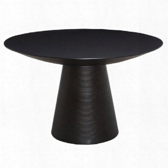 Nuevo Dania 47.25 Round Dining Table In Black