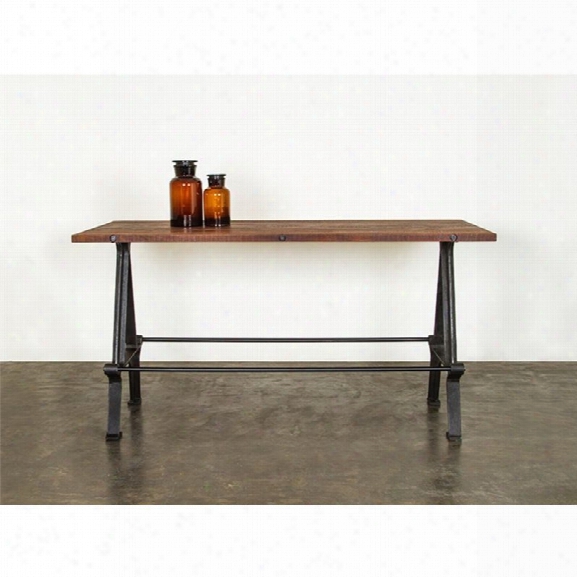 Nuevo Kosen Counter Height Dining Table In Burnt Umber