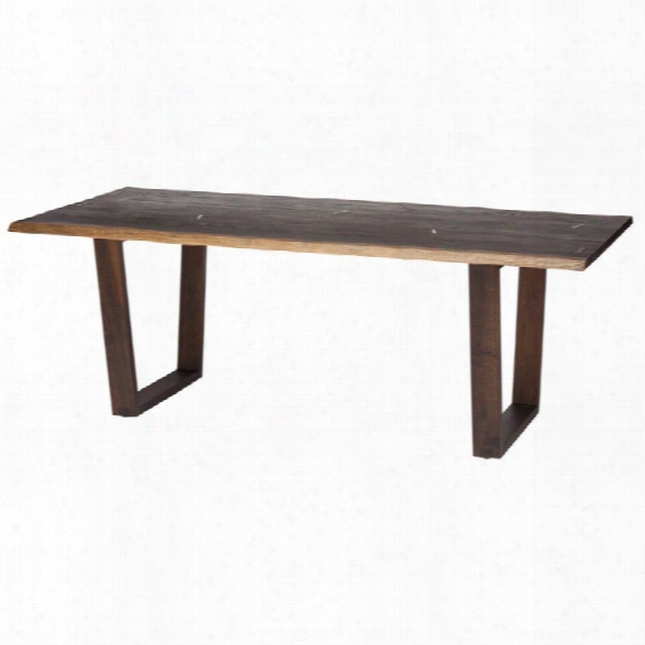 Nuevo Napa 78 Dining Table In Seared Brown