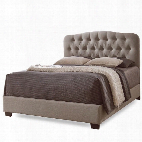 Romeo Upholstered King Bed In Brown