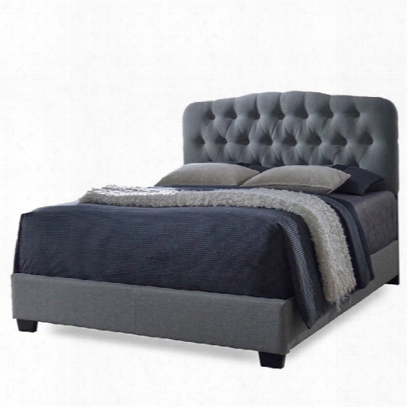 Romeo Upholstered King Bed In Gray