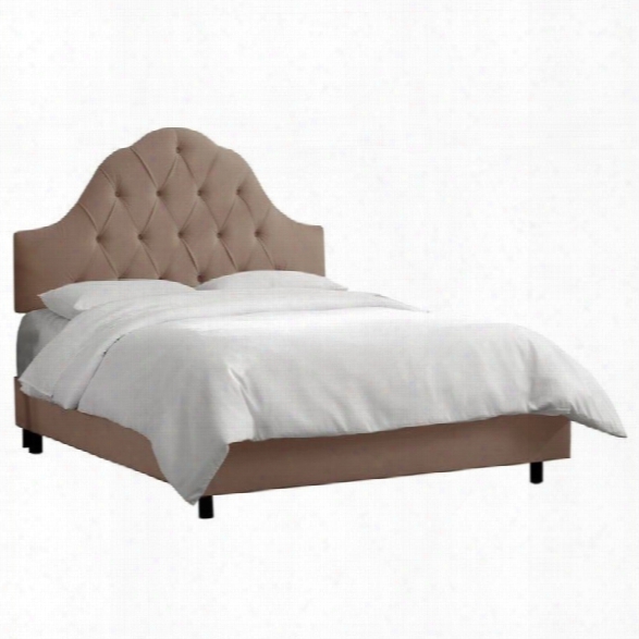 Skyline Furniture Arch Tufted Bed In Cocoa-full