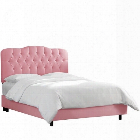 Skyline Tufted Bed In Woodrose-twin