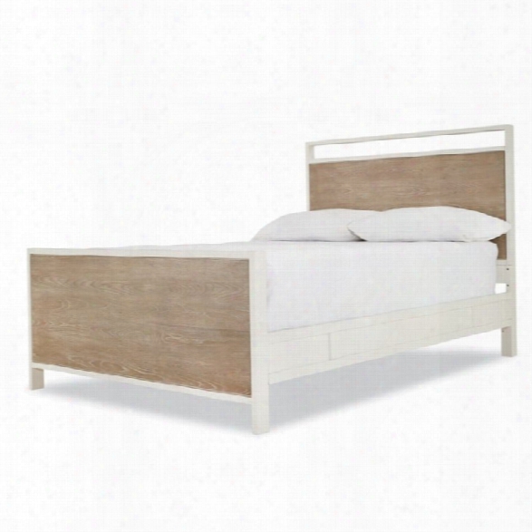 Smartstuff Myroom Full Panel Bed In Parchment And Elm