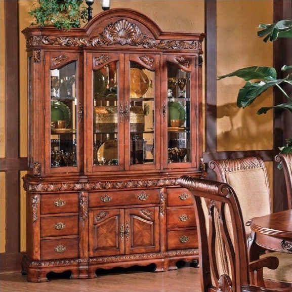 Steve Silver Company Harmony Buffet And Hutch In Rich Cherry