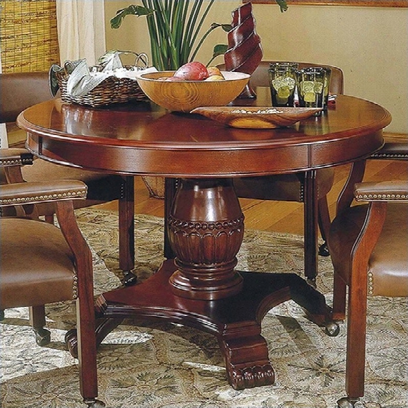 Steve Silver Company Tournament 48 Round Dining Table In Cherry