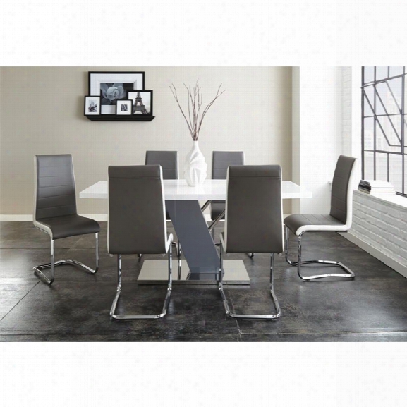 Steve Silver Nevada Dining Table In White