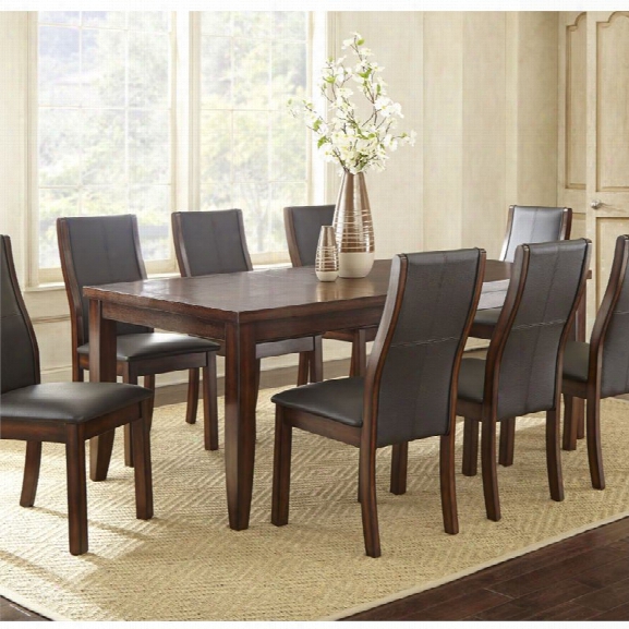 Steve Silver Xander Extendable Dining Table In Espresso