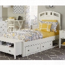 NE Kids Pulse Full Storage Bed in White