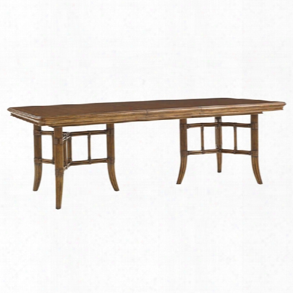 Tommy Bahama Bali Hai Fischer Island Dining Table In Warm Brown