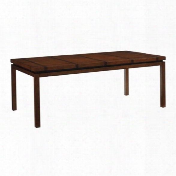 Tommy Bahama Island Fusion Marquesa Wood Dining Table In Hickory