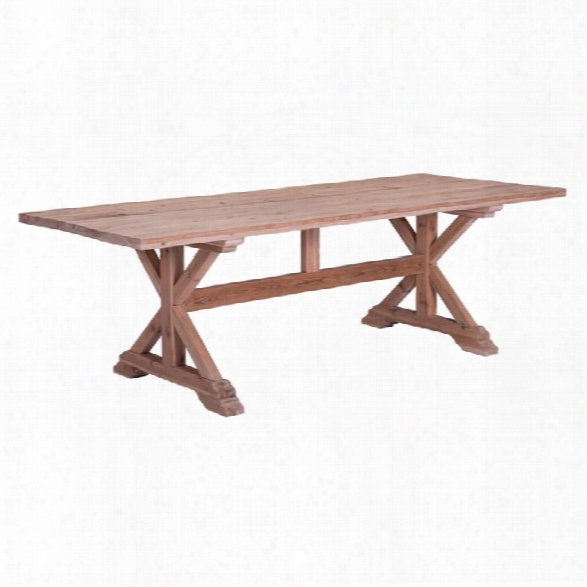 Zuo Alliance Dining Table In Natural Fir