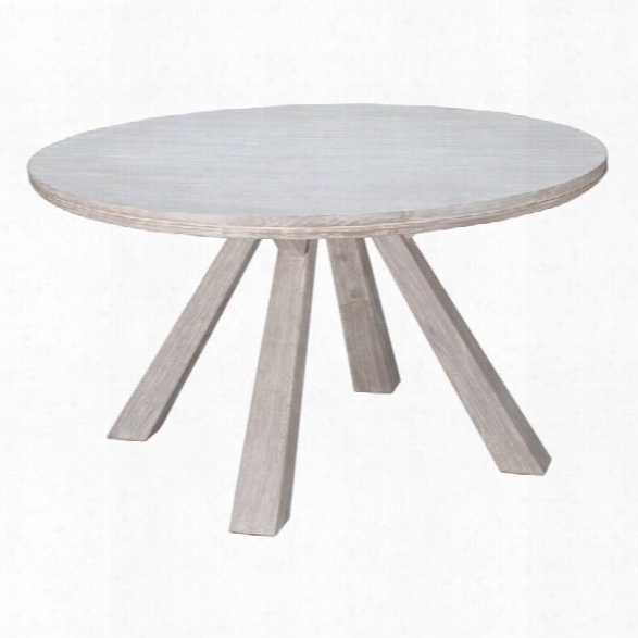 Zuo Beaumont Round Dining Table In Sun Drenched Acacia