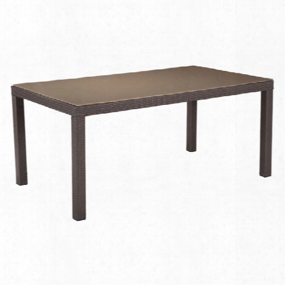 Zuo Coronado Patio Dining Table In Cooa And Light Gray