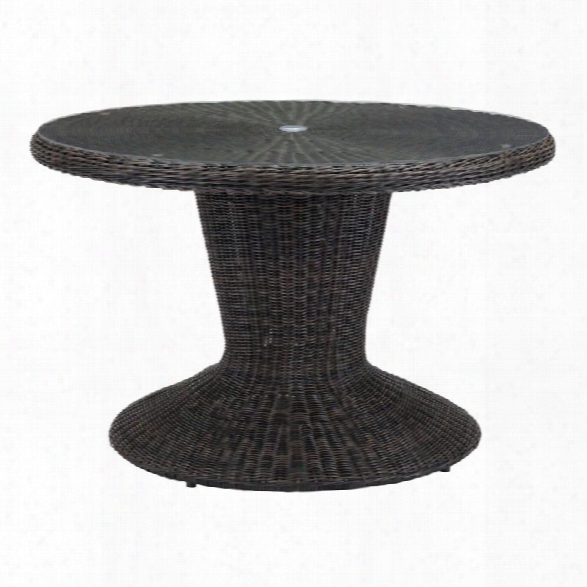 Zuo Noe Round Dining Table In Brown