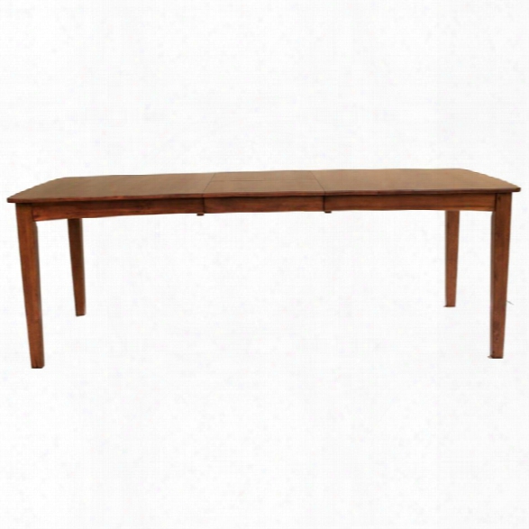 A-america Grant Park Extendable Butterfly Dining Table In Pecan