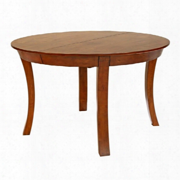 A-america Grant Park Oval Extendable Butterfly Dining Table In Pecan