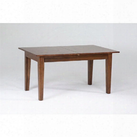 A-america Toluca Extendable Dining Table In Rustic Amber