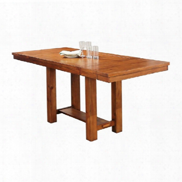 Abbyson Living Hana Dining Table With Leaf In Brown