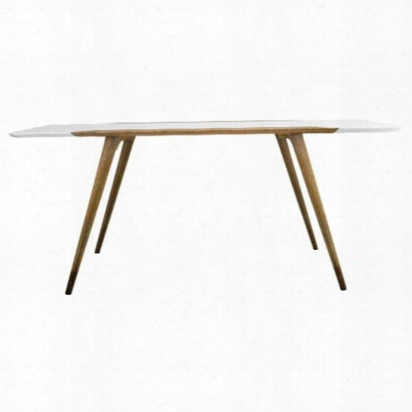 Aeon Furniture Andrew Dining Table In White And Ash