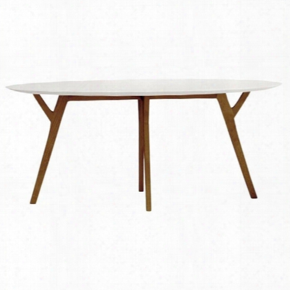 Aeon Furniture Steve Dining Table In White And Ash