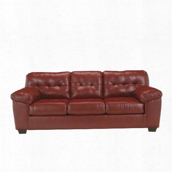 Ashley Furniture Alliston Durablend Queen Sleeper Sofa In Salsa