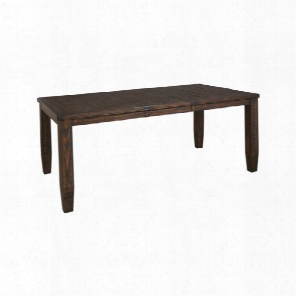 Ashley Trudell Extendable Dining Table In Dark Brown