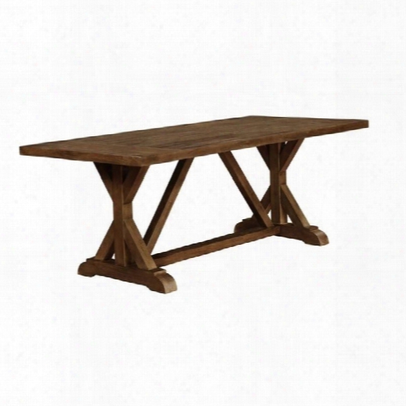 Coaster Bridgeport Dining Table In Weathered Acacia