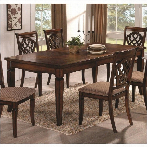 Coaster Rectangular Dining Table Leaf In Oak