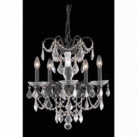 Elegant Lighting Athena 18 5 Light Elements Crystal Chandelier