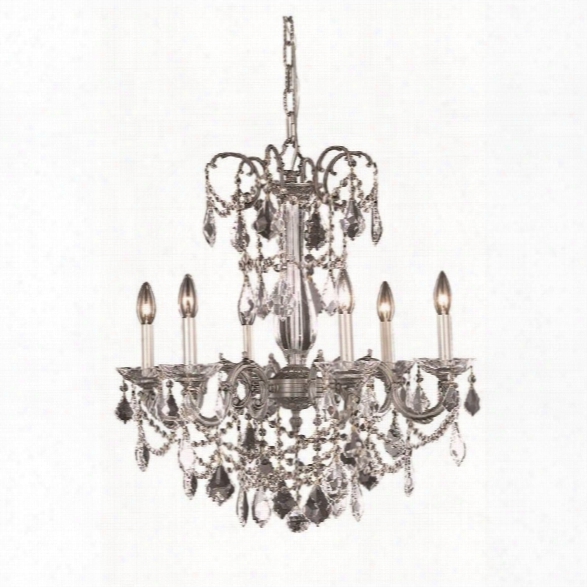 Elegnt Lighting Athena 23 6 Light Elements Crystal Chandelier