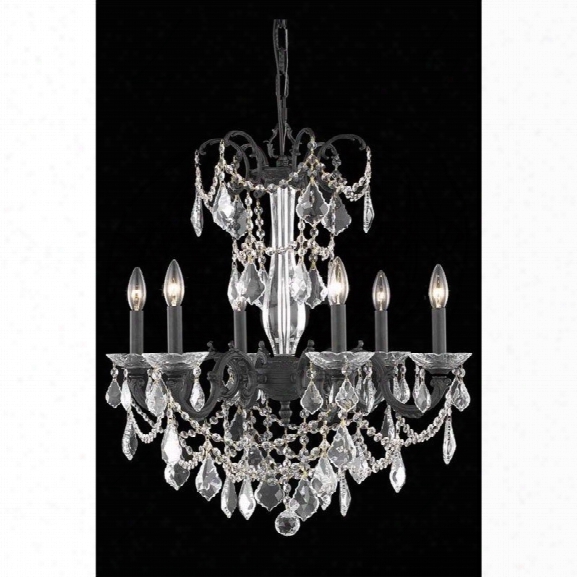 Elegant Lighting Athena 23 6 Light Spectra Crystal Chandelier