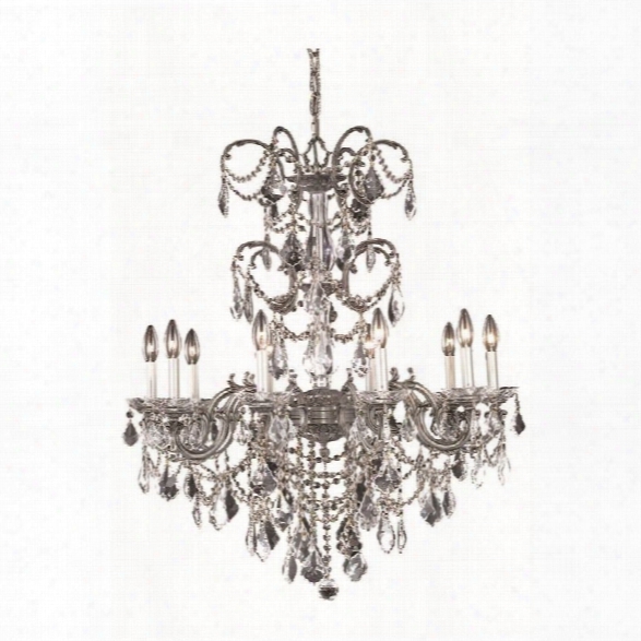 Elegant Lighting Athena 29 10 Light Spectra Crystal Chandelier