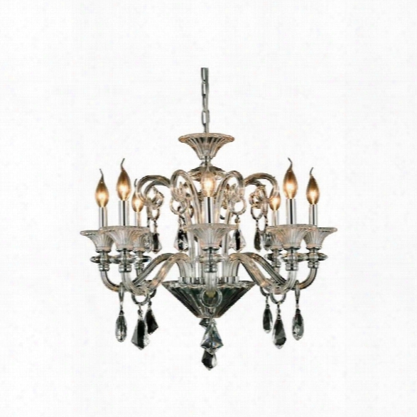 Elegant Lighting Aurora 26 8 Light Chandelier In Chrome