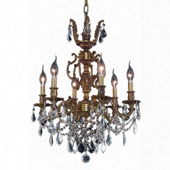 Elegant Lighting Marseille 20 6 Light Royal Crystal Chandelier