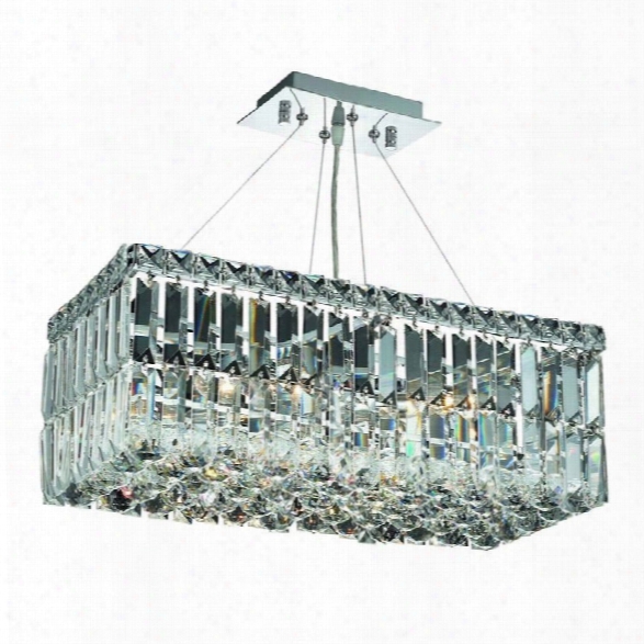 Elegant Lighting Maxime 10 4 Light Spectra Crystal Chandelier