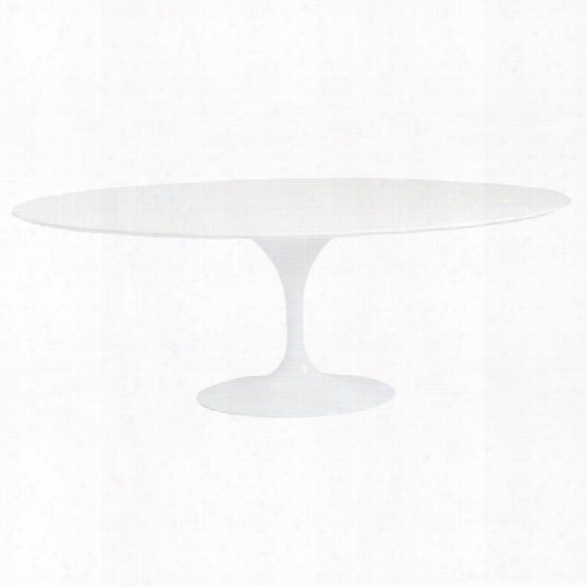 Eurostyle Astrid Oval Dining Table In Whiite