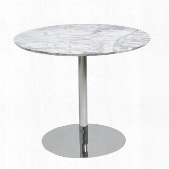 Eurostyle Tammy Round Dining Table In Marble