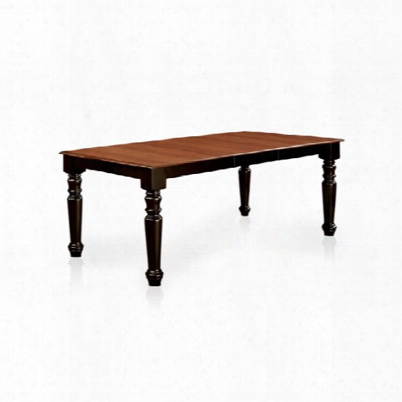 Furniture Of America Bushen Extendable Dining Table In Cherry