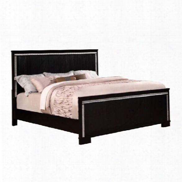 Furniture Of Ameirca Clarice King Panel Bed In Black