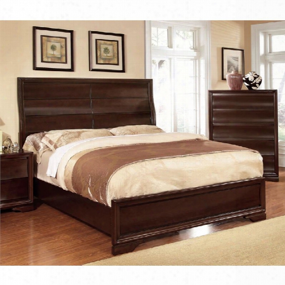 Furniture Of America Claud California King Panel Bed In Dark Walnut