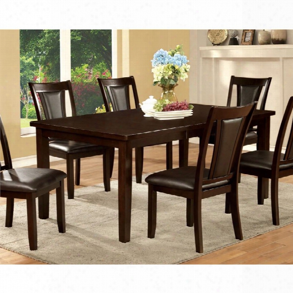 Furniture Of America Humphrey Extendable Dining Table In Dark Cherry