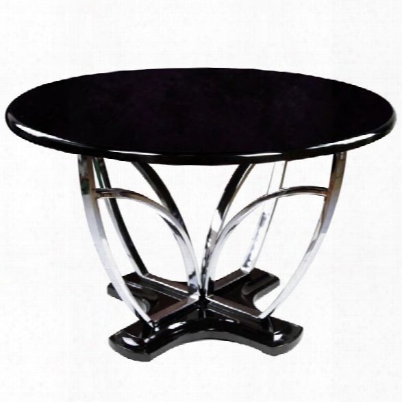 Furniture Of America Kelton Round Dining Table In Black