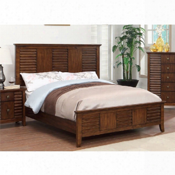 Furniture Of America Kyrin California King Panel Bed In Walnut