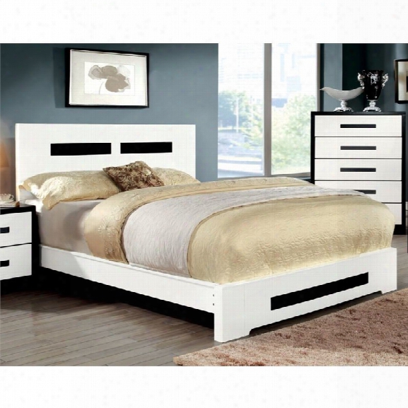 Furniture Of America Pillwick California King Panel Bed In White