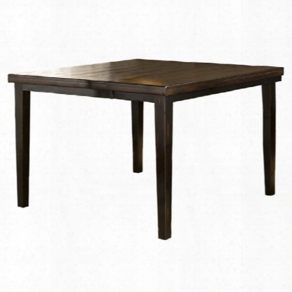 Hillsdale Killarney Counter Height Dining Table In Black And Brown